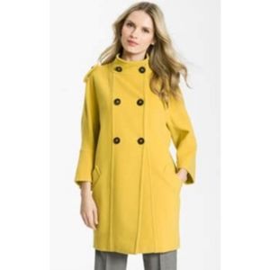 MaxMara Weekend Saffron Virgin Wool Coat Size 8